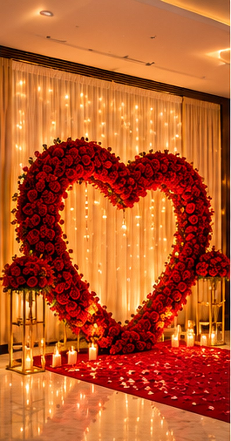 Anniversary celebration table decoration